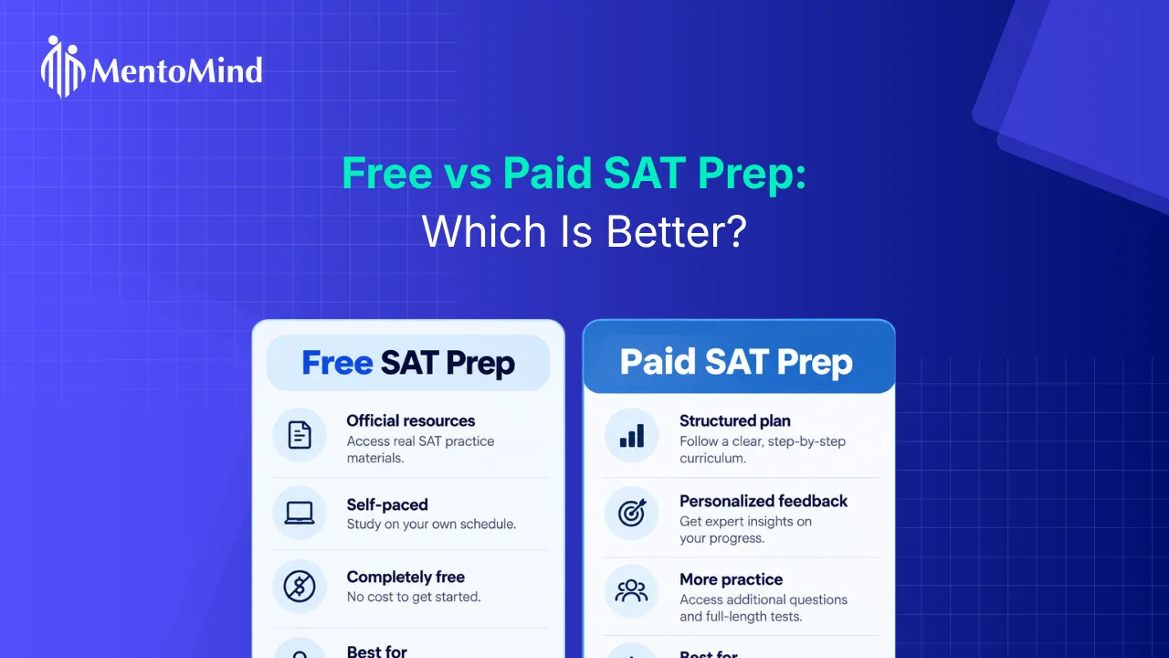 A comparison of free resources and paid prep options to help students find the best way to prepare for the SAT