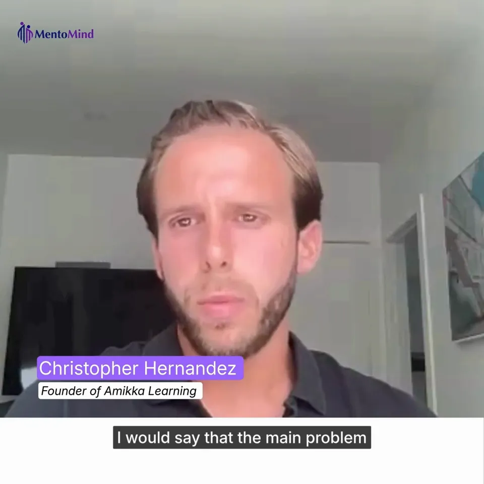 Christopher Hernandez sharing their experience with MentoMind
